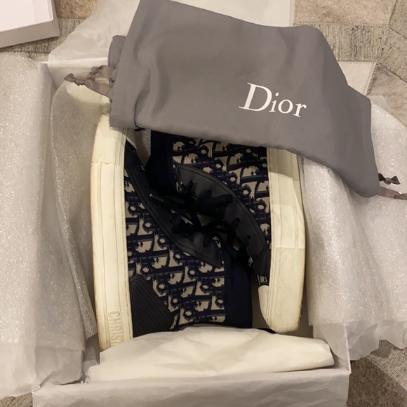 EXTREMELY RARE WALK’N’DIOR high top sneaker 37.5 - Picture 10 of 11